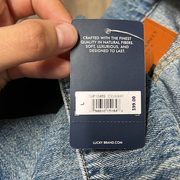 Lucky Brand Jean Jacket size large - Picture 7 of 7